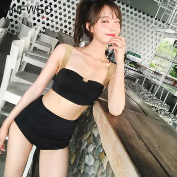

2019 New Summer Thin Styles Fashion Women Clothes Straps Bra And Body Shorts Female Beach Suit A844