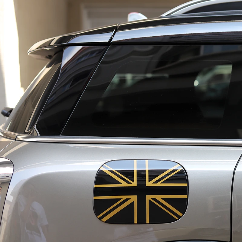 Black Union Jack Абсолютно новая пластиковая канистра для топлива ABS материал крышки мини-луч шаблон для Mini Countryman F60 Cooper& S - Цвет: Black Union Jack