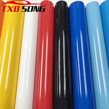 

50cm*1/2/3/4/5/6/10m Motorcycle Decal Wrap Vinyl Adhesive Super Glossy Piano Black Film with Air Bubbles Car Roof Hood Sticker