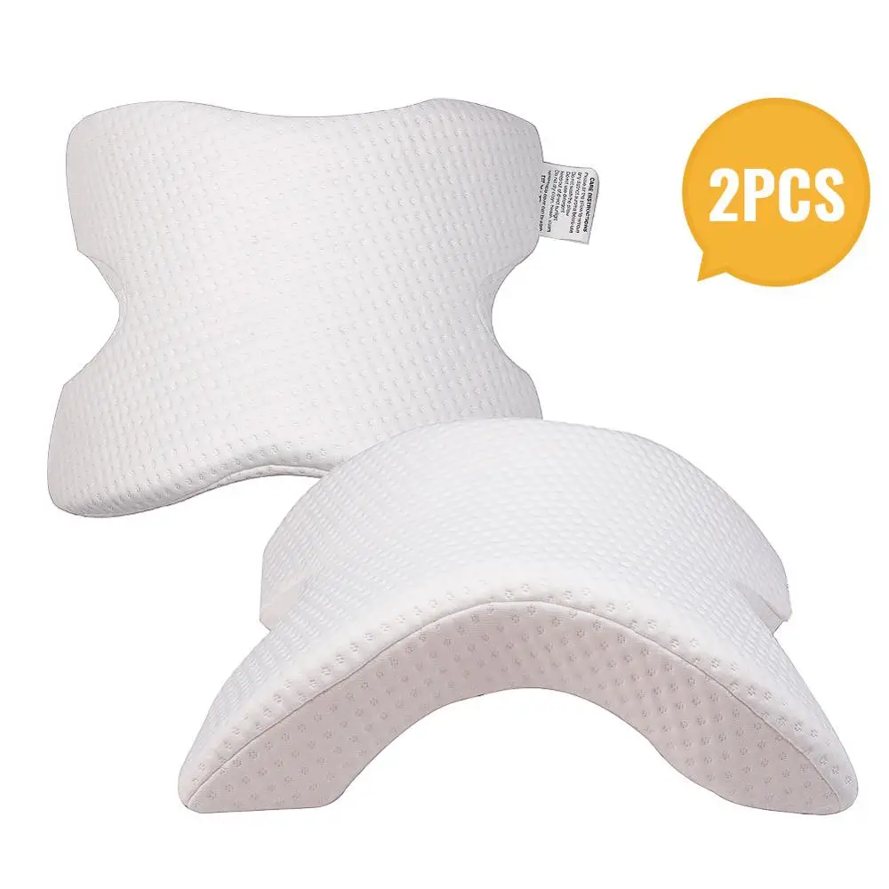 Memory Foam постельные принадлежности Подушка против давления ручная защитная подушка для шеи медленное отскопление многофункциональная подушка домашняя шелковая пара подушка - Цвет: Set B