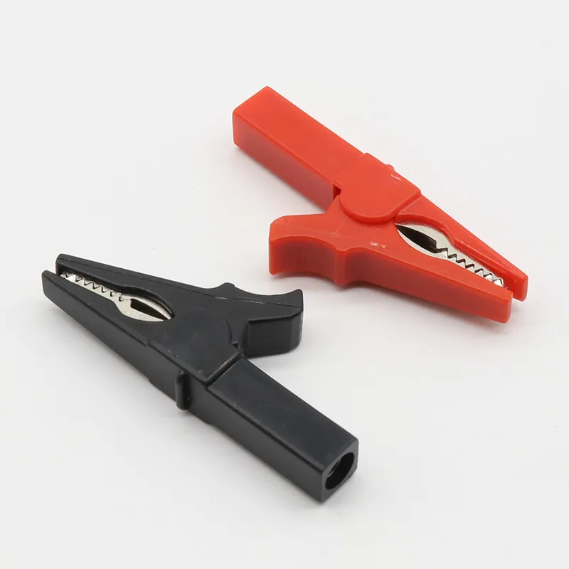 Alligator Clips 2PCS Battery Test Clip 55MM HV Alligator Clip For Banana Plug 4mm Multimeter Pen Cable Probes Crocodile