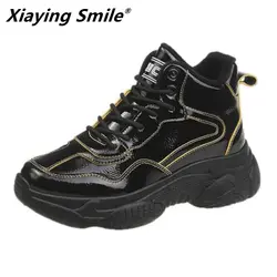 Xiaying Smile/Женские беговые кроссовки; женские зимние теплые спортивные кроссовки; легкая прогулочная обувь размера плюс 35-40