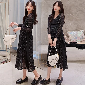

maternity dress 2020 Korean maternity dress - slim breastfeeding skirt with narrow waist