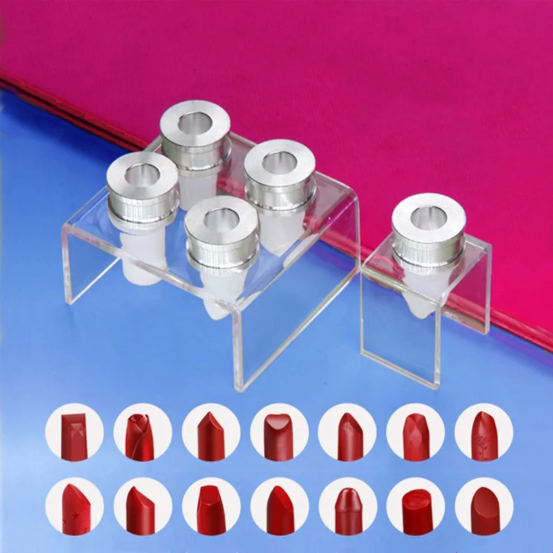 Silicone Lipstick Mold Aluminum Ring Mould Holder DIY Mould Crafts Tool Kit Stand Lip Balm 12mm Tube