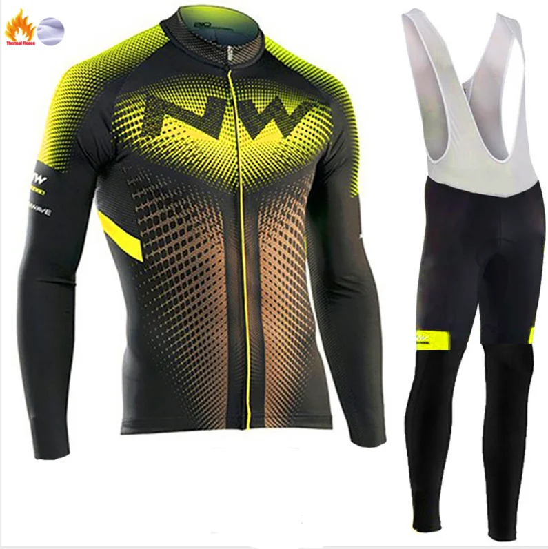 Ropa ciclismo теплый зима Термальность флис велосипедная одежда Для Мужчин's Велоспорт Джерси костюм для прогулок верховой езды на велосипеде, MTB Костюмы комбинезон, комплект - Цвет: Fleece set