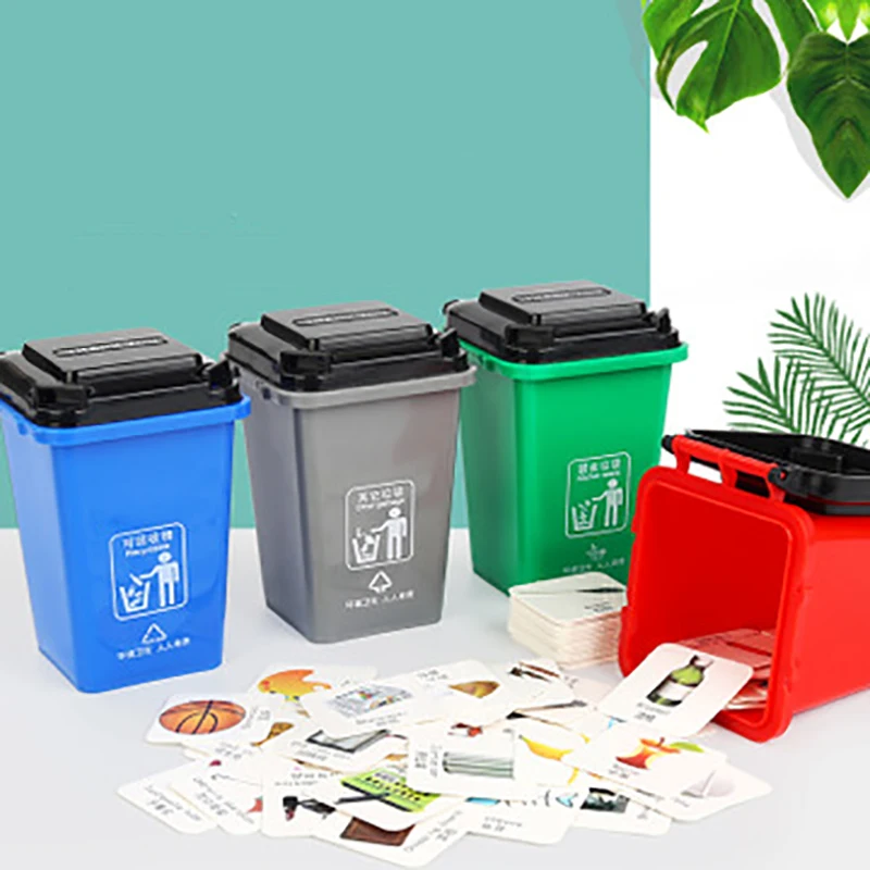 

Domestic Waste Sorting Toys Trash Can Children's Game Props Environmental Protection Puzzle Toy For Kids Boys Girls
