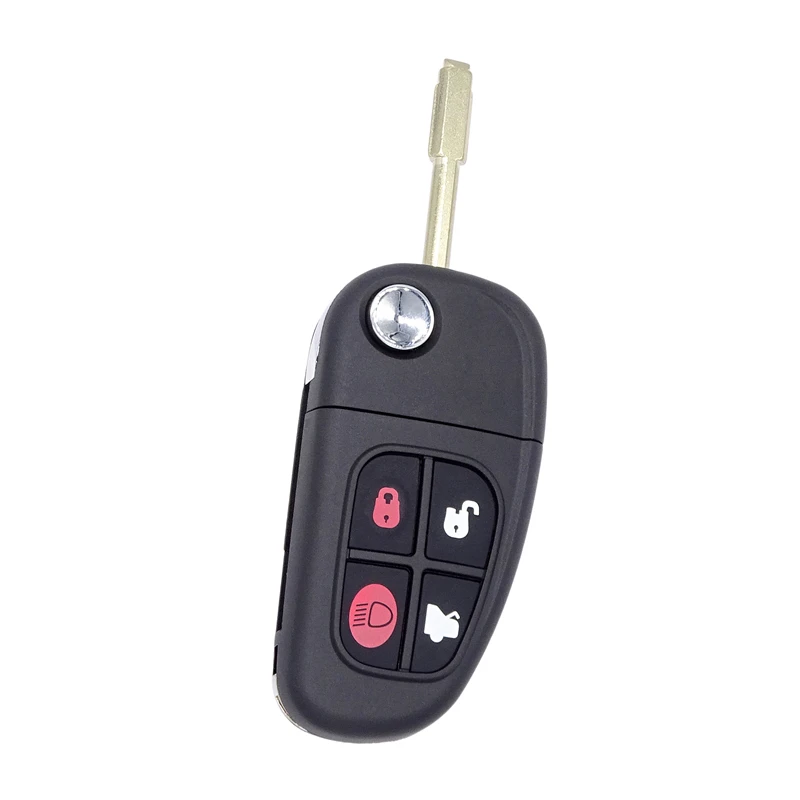 

4 Buttons Flip Folding 315/433mhz 4D60 Chip Remote Control Car Key Fob Replacement For Jaguar X-Type S-Type XJ XK Type