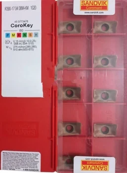 

10PCS CARBIDE INSERTR R390-170408M-KM1020