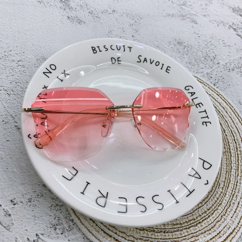 

KOTTDO Fashion Design Children Sunglasses Frameless Gradient Kids Sun Glasses Pink Glasses Girls Boys Lentes De Sol Mujer