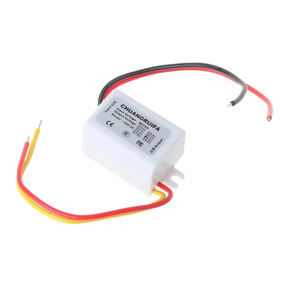 New Waterproof DC Converter 12V Step Down to 6V 3A 15W Power Supply Module 