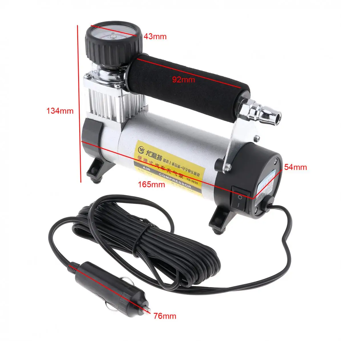 Портативный DC 12V Super Flow 100PSI автомобильный насос для шин/автомобильный воздушный компрессор