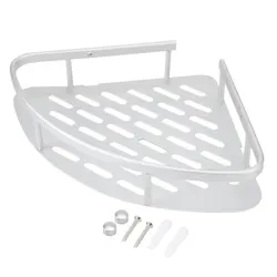 1 pc Aluminum Shower Wall Mount Corner Shelf Holder Bathroom Storage Organizer Kit Set Worldwide Store