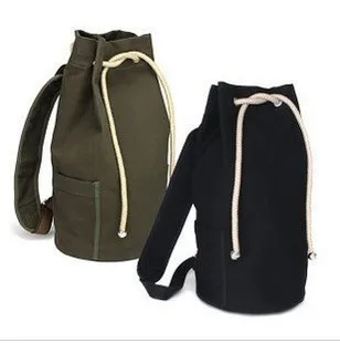 

Canvas Drawstring Bucket Bag Schoolbag Backpack Outdoor Backpack Men And Women lan qiu bao Football Bag Drawstring Pouch