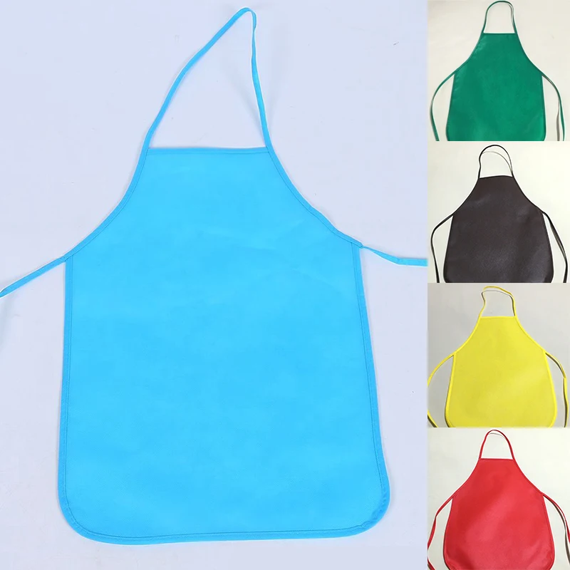 Delantales coloridos Unisex para niños, impermeables, pintura de tela no tejida, delantal para actividades, arte, clase, manualidades, 2020
