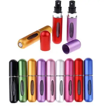 

5ml Portable Mini Refillable Perfume Bottle With Spray Scent Pump Empty Cosmetic Containers Spray Atomizer Bottle For Travel New