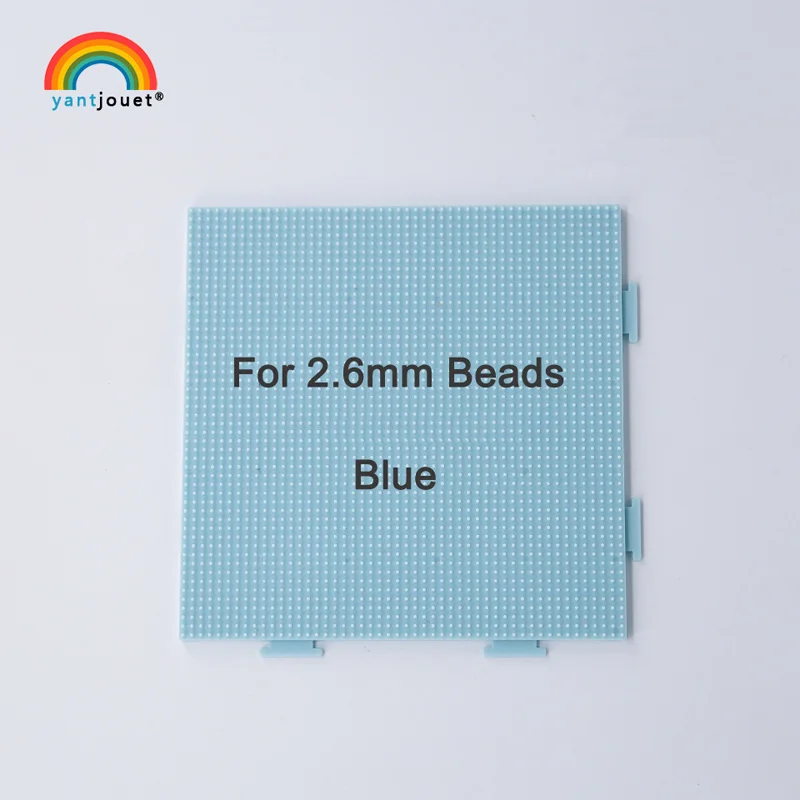 10 pcs YantJouet 10 шт./компл. для 2,6 мм синий Pegboard Хама бусины инструменты плит шаблон квадратной и шестиугольной формы фигуре Материал доска Perler бисер - Цвет: 10 pcs