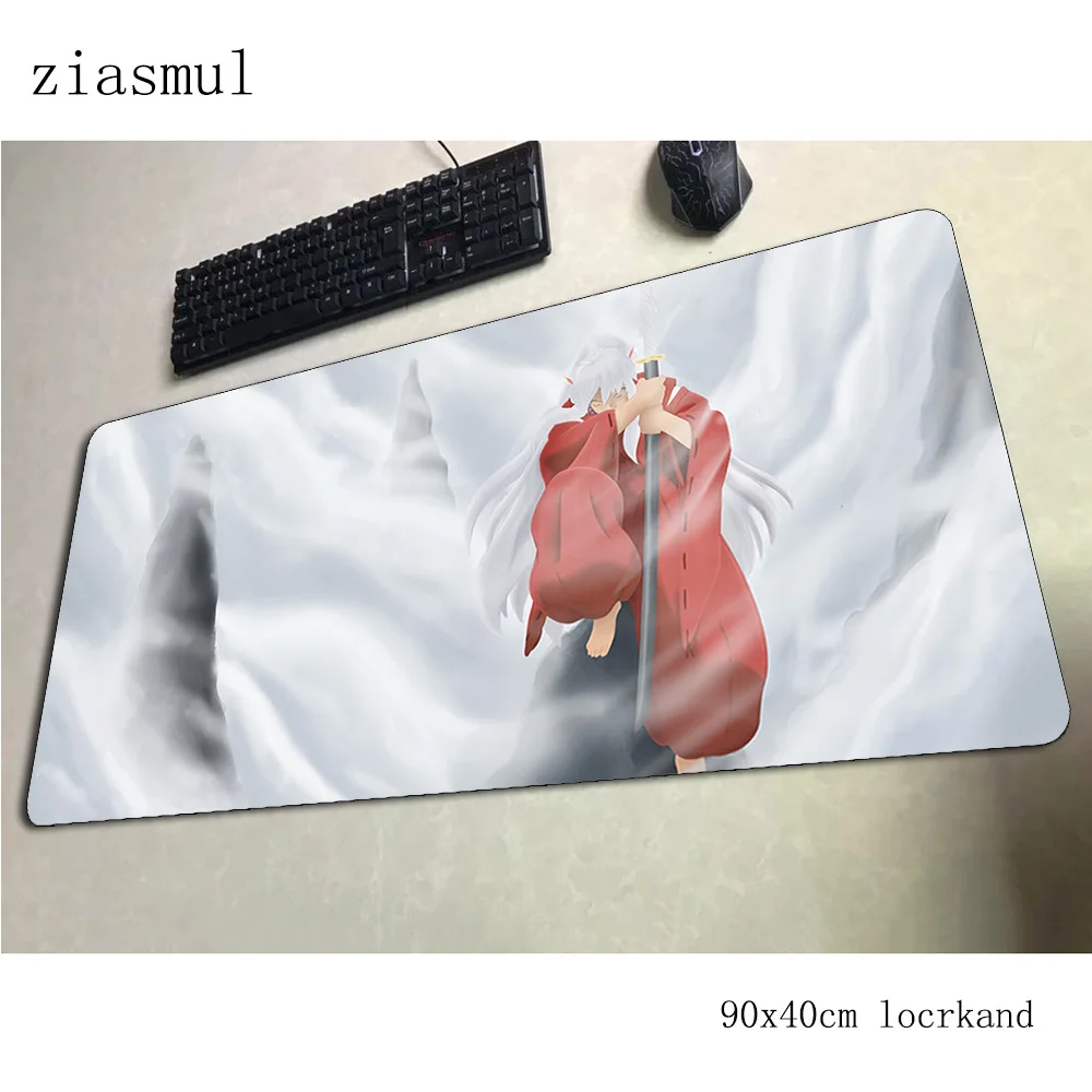 Игровой коврик для мыши inuyasha лучший 90x40 см Коврик ноутбука игровой большой