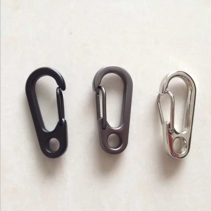 Классическая простота мини пружинная подвесная Пряжка EDC переноска инструмент вешалка брелок кольцо для ключей
