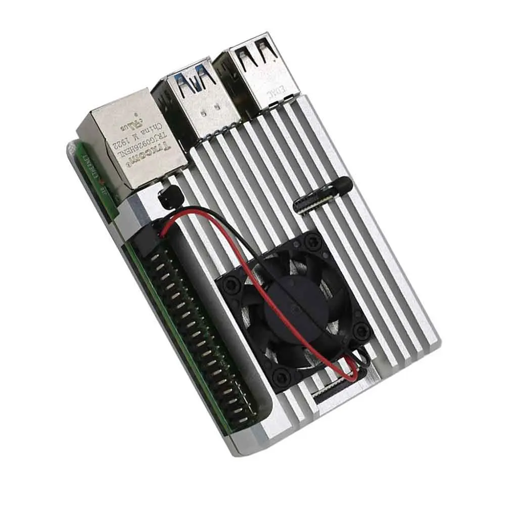 Прочная Замена Алюминиевый сплав радиатор ультратонкий с охлаждающим вентилятором защитная оболочка аксессуары крышка для Raspberry Pi 4