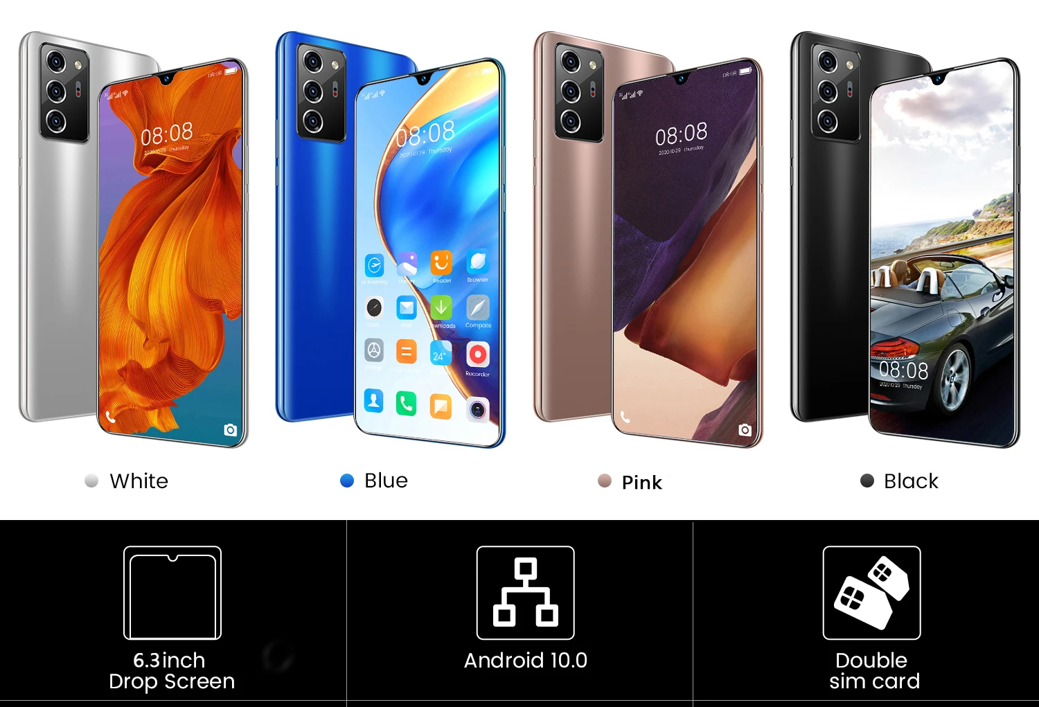 Newest SOYES Ｎote 60 pro Smartphone Octa Core Android 10 Global Version 6.3