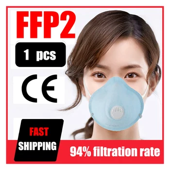 

1pcs Mask Non-woven with Valve Mask Breathing Valve Mask Round Mask Anti-fog Mask Dust-proof Mask Face Protective Mask
