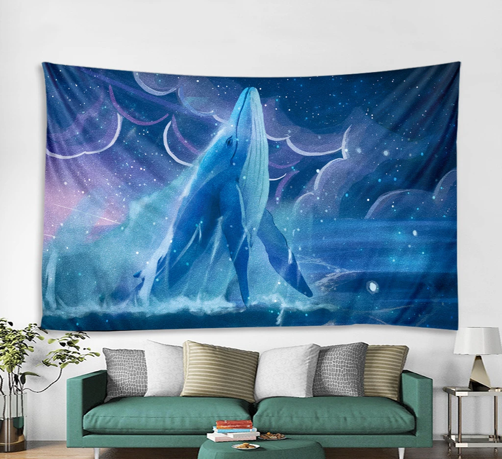 GB-03 Creative Hot Mandala Tapestry Whales Galaxy Celestial Tapestry Bohemian Art Decor Wall Hanging Polyester Fabric for Home Decor - Цвет: GB-03