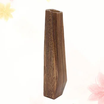 

1 Pc Wooden Vase Durable Portable Plants Holder Fleshy Flowerpot for Fresh Flowers Desktop Office