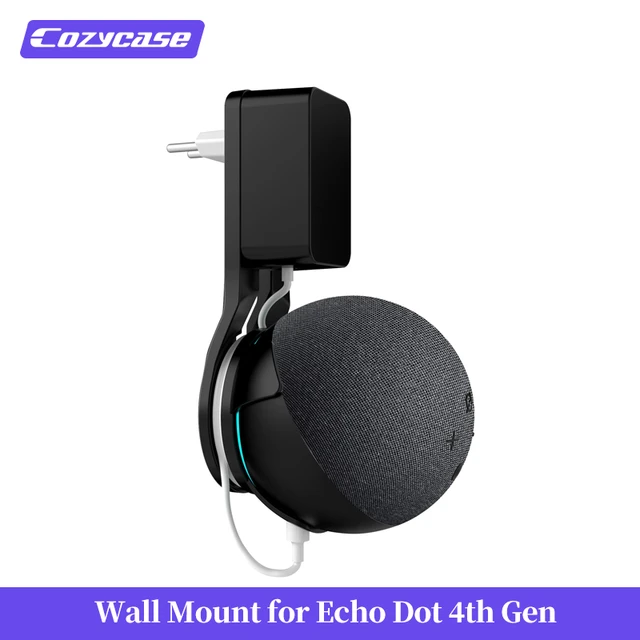 1 Paquet, Support Mural Echo Dot Pour Echo Dot 5ème Et 4ème Génération,  Pour Haut-parleur Intelligent Alexa Appareils Pour Accessoires De Support