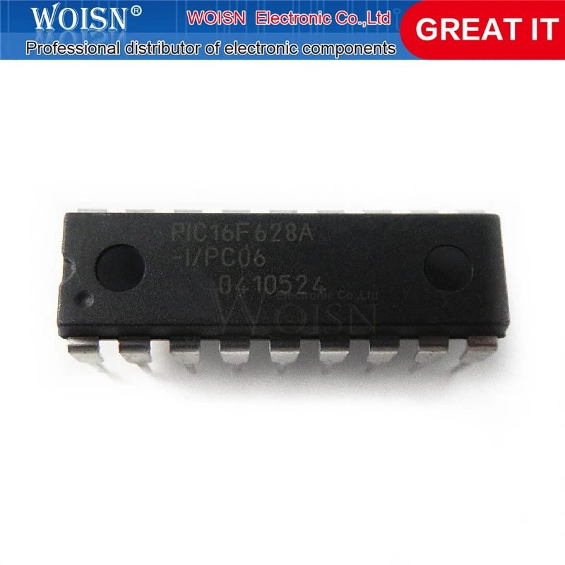 2 шт./лот PIC16F628A-I/P PIC16F628AIP PIC16F628A 16F628A DIP-18 в наличии | Электронные компоненты и