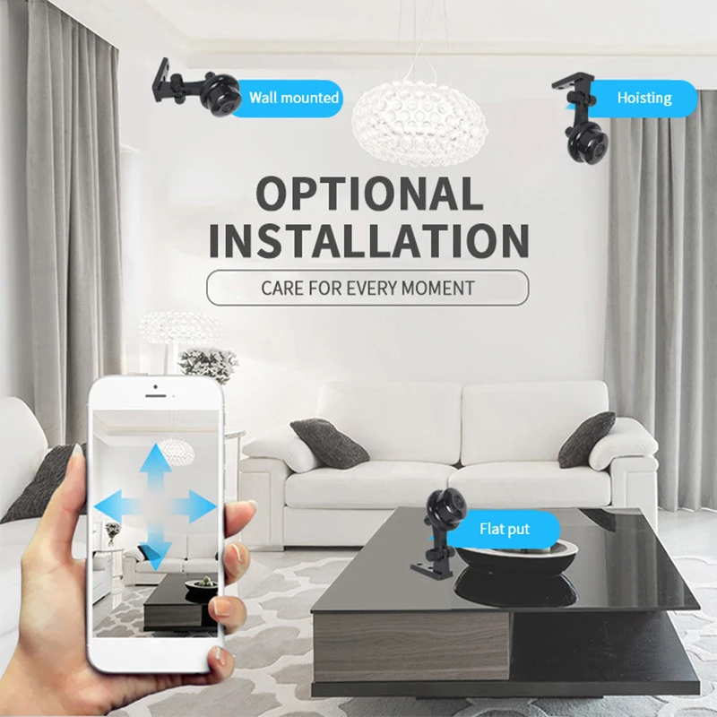 INQMEGA 720P Мини Ip Wi Fi камера беспроводная Hd 180 ° Скрытая домашняя безопасности
