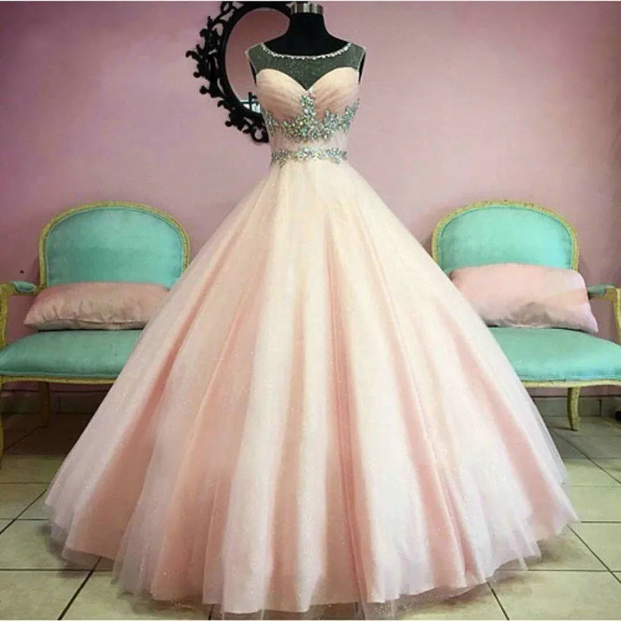 Angelsbridep Princes Ball Gown Quinceanera Dress 2021 Masquerade Cap Sleeve Sweet 16 Dresses Sexy Tulle Crystals Vestido 15 Anos | Свадьбы и