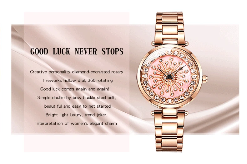 SANDA наручные часы женские часы дамские Роскошные брендовые наручные часы из нержавеющей стали женские кварцевые часы для женщин часы вращающийся час