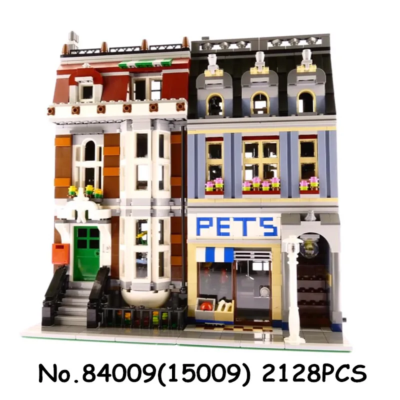 15009(84009) Lepinblocks 15003 15002 15005 15009 создатель Street City classic 10224 10218 10211 дом конструкторных блоков, Детские кубики, Рождественский подарок - Цвет: 15009(84009)