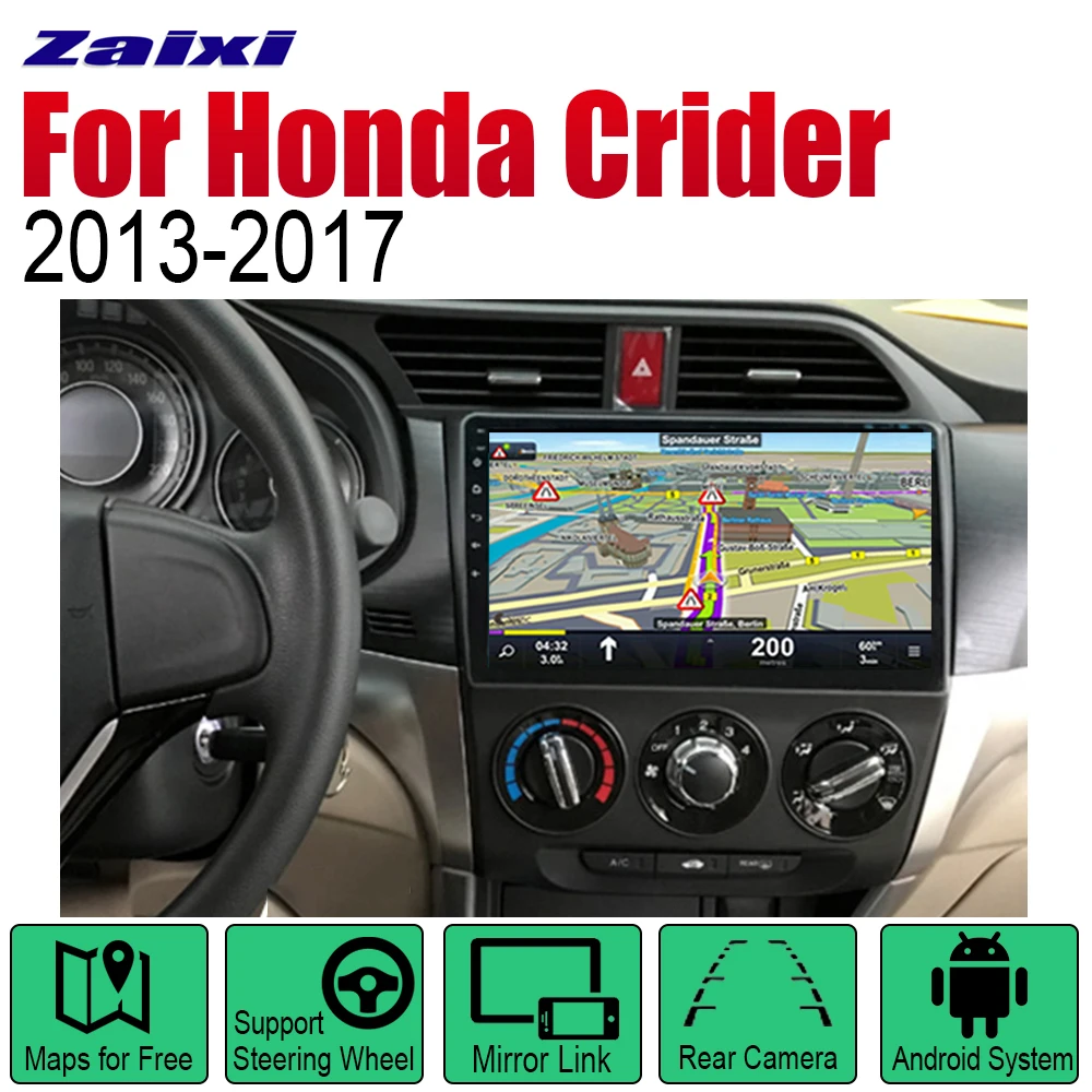 Excellent ZaiXi Android Car GPS Navi for Honda Crider 2013~2017 player Navigation WiFi Bluetooth Mulitmedia system audio stereo EQ 0 Excellent ZaiXi Android Car GPS Navi for Honda Crider 2013~2017 player Navigation WiFi Bluetooth Mulitmedia system audio stereo EQ 0