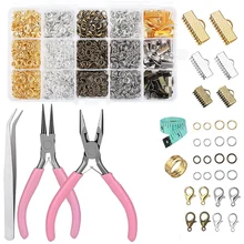 Pince à main pour fabrication de bijoux, bricolage, perles, fabrication de bijoux, réparation, antidérapante, perle en acier, Portable, artisanat, accessoire domestique, Type 1, 4.5 pouces