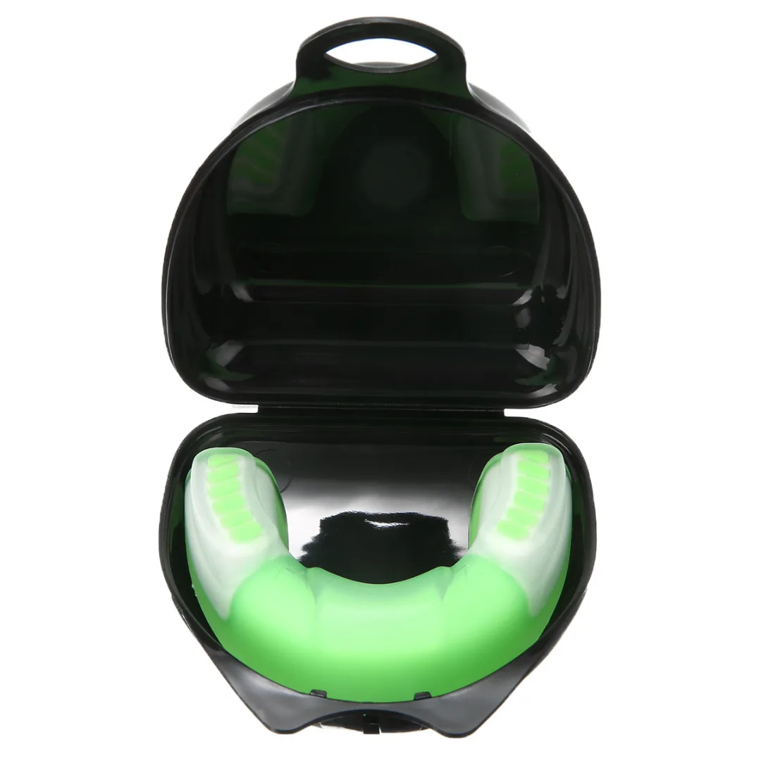 Adult Mouthguard Silicone Taekwondo Muay Thai MMA Teeth Protector Boxing Sport Equipment for Oral Teeth Protection w/ Box