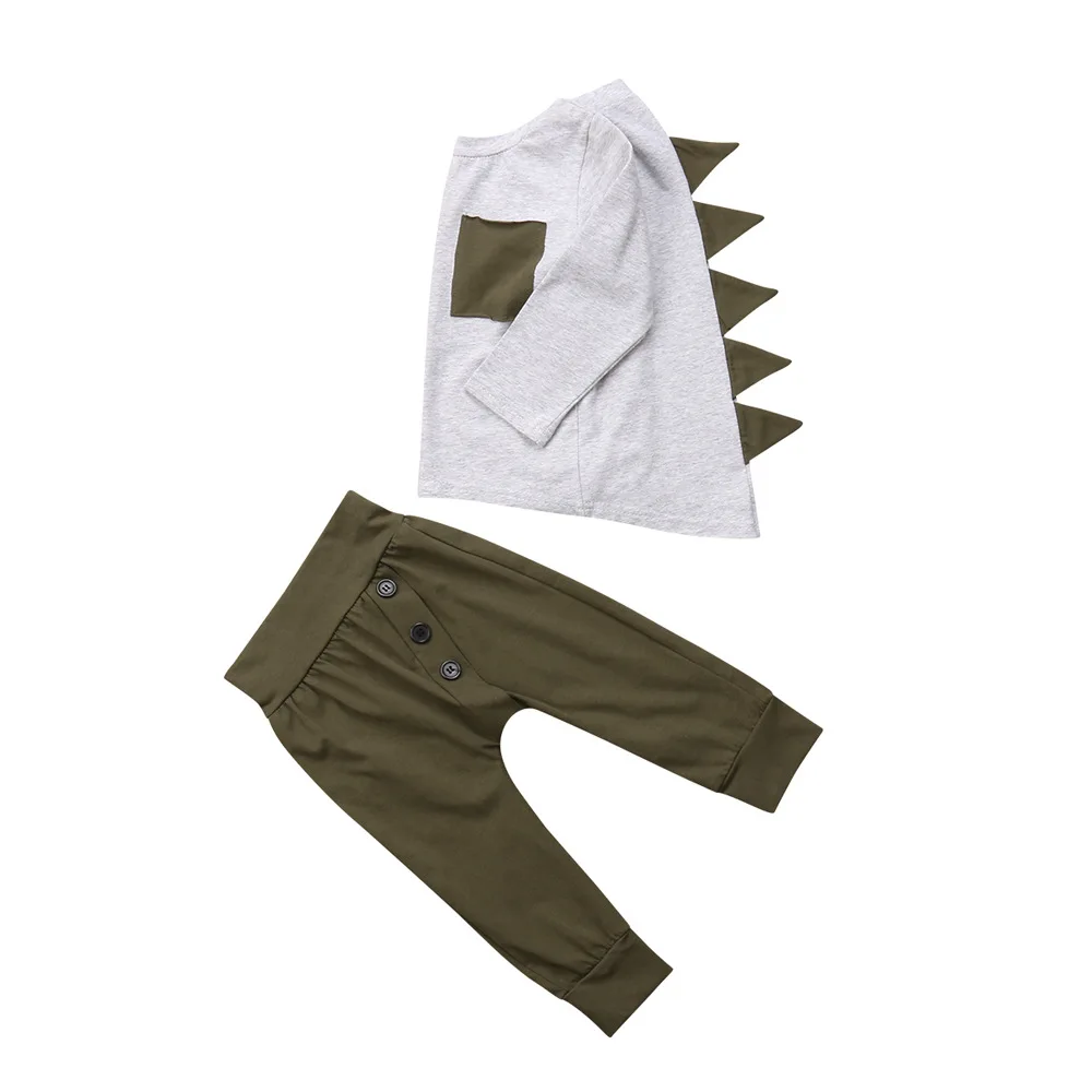 2020 модный весенне-осенний детский хлопковый пижамный комплект с рисунком