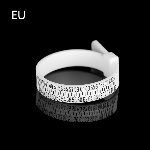 White/Black Sizes A-Z Ring Sizer Measure Finger Gauge UK/US/EU/JP Men And Womens Wedding Ring Band Genuine Tester Accessorie