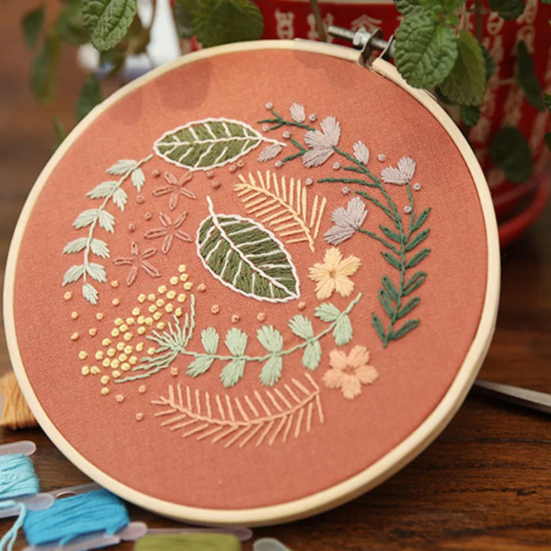 С красивым цветочным рисунком вышивка крестиком материал посылка DIY вышивальные