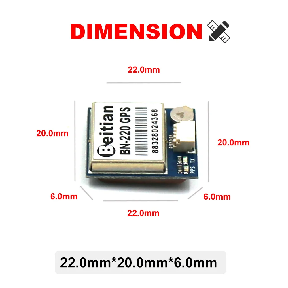 Beitian Dual BN 220 mini GPS GLONASS встроенный модуль вспышки антенны Радиоуправляемый Дрон