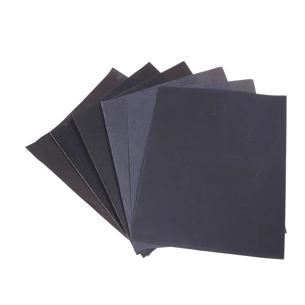 Papel de lija impermeable para pulir, grano, granularidad, Metal, madera, herramientas abrasivas, #180 #400 #800 #1000 #1200 #1500