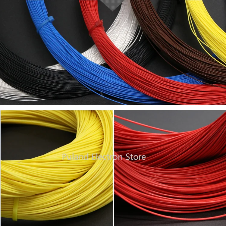 PTFE посеребренный провод OD 2,4 мм изолированный высокотемпературный мягкий электронный кабель OFC медь DIY наушники Singal линия красочные