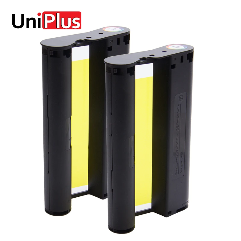 

UniPlus 2pcs for Canon Selphy Ink Cartridge Photo Printer CP1200 CP1300 CP910 CP900 Label Ribbons Color Printer KP 36IN KP-108IN