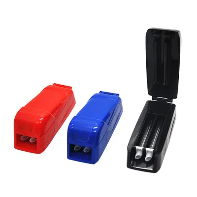 Double Tube 8mmTobacco Injector Rolling Machine Handmade Small Size Acrylic Smoke Tool Paper Portable Herb Grinder DIY