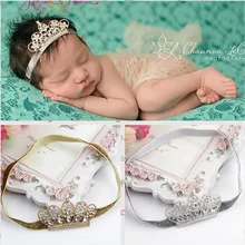 Европейский и американский детский головной убор, популярные аксессуары для волос, AliExpress поставки товаров, жемчужная корона с кристаллами, детская лента для волос