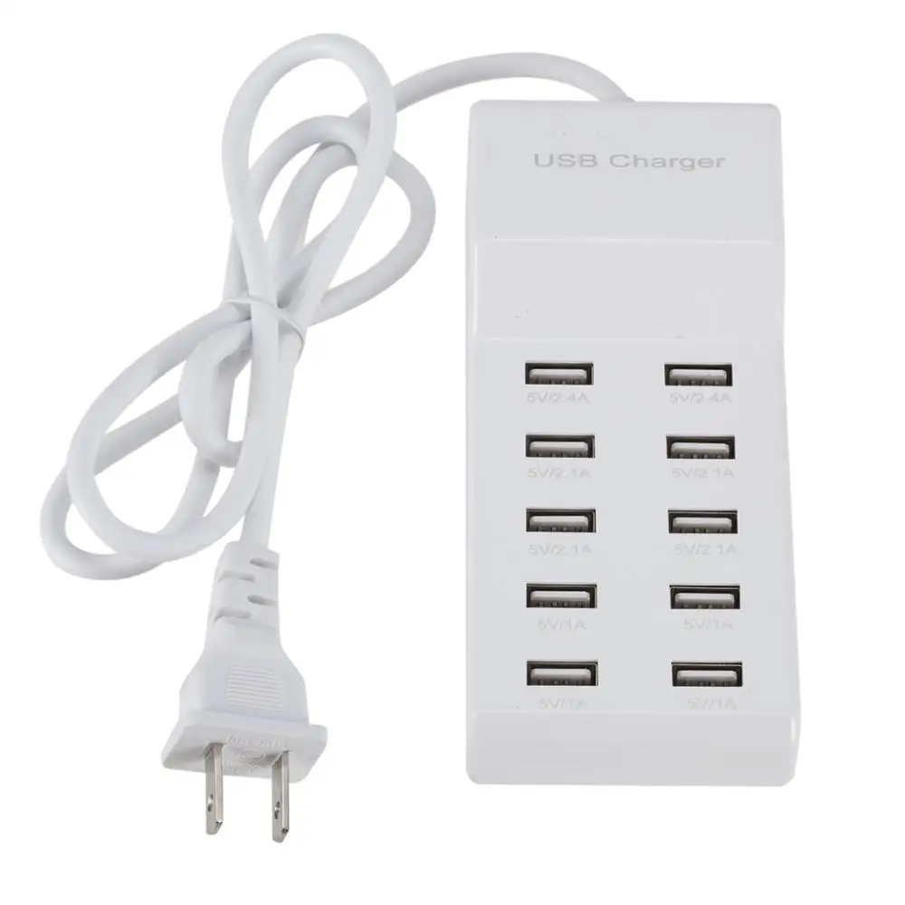 Быстрая зарядка 5 В/12А 10 портов usb зарядка Настольный мобильный телефон зарядное устройство адаптер EU/US Разъем для Iphone для samsung