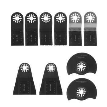 

10pcs/set Oscillating Multitool Saw Blade with Bi-metal Cutting Blades for Power