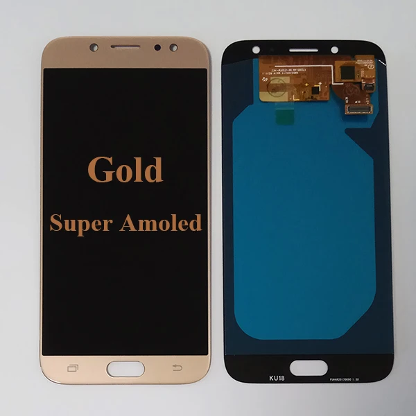 Золотой AMOLED ЖК-дисплей для SAMSUNG Galaxy J7 Pro J730 ЖК-дисплей с сенсорным экраном J730F J730FM/DS J730F/DS J730GM/DS lcd Pantalla - Цвет: Золотой