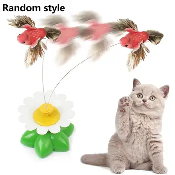

Automatic Electric Rotating Cat Toy Flying Bird Funny Butterfly Interactive Exercise Kitten Toy For Pet Cats Training Toys