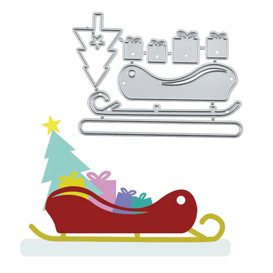 

YaMinSanNiO Metal Cutting Dies Christmas Tree Dies for Card Making Scrapbooking Album Die Cut Embossing Stencil Home Decoration